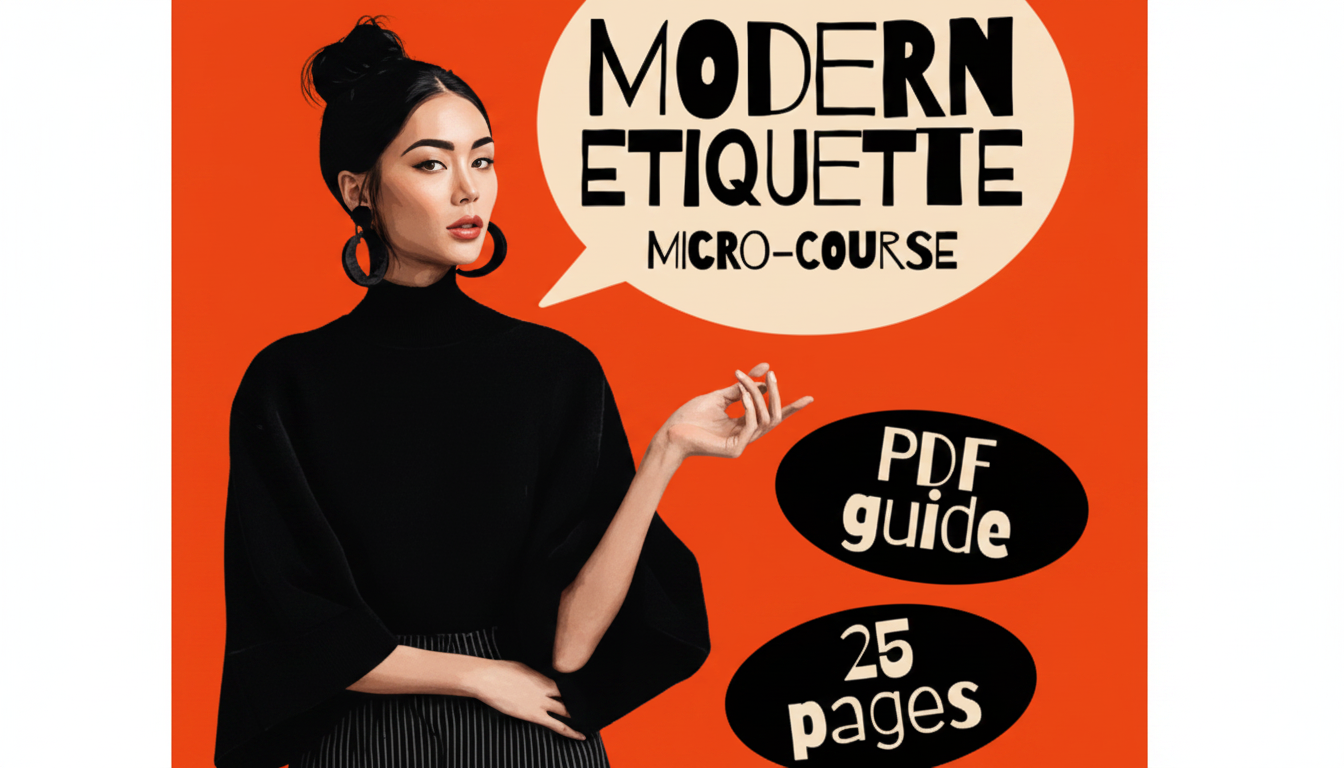 Modern Etiquette Micro-Course: Texting, RSVPs & Social Media