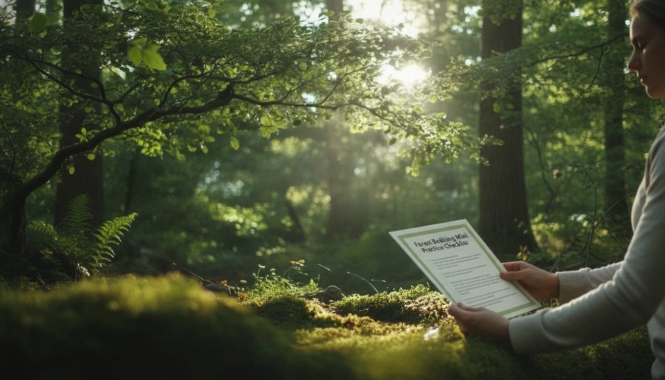 15-Min Forest Bathing Checklist for a Calm Reset
